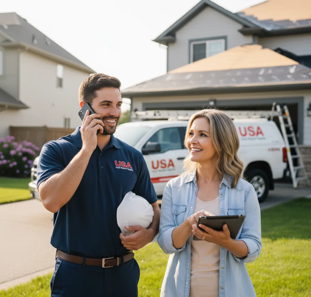 USA Roof Repair Experts customer support in Altmar
